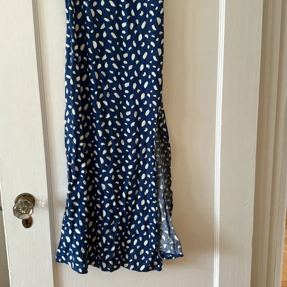Reformation Blue and White Midi Dress - Picture 3 of 5